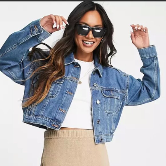 Lattelier Cropped Denim Jacket - Picture 1 of 4